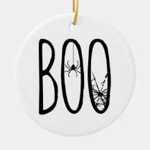 Araña Boo y telaraña Espeluznante Halloween