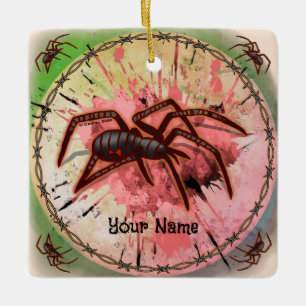 Adorno De Cerámica Araña Viuda Negra