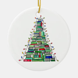 Adorno De Cerámica Árbol 2017 del libro de navidad