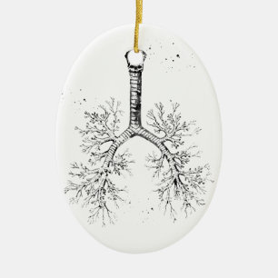 Adorno De Cerámica árbol bronquial