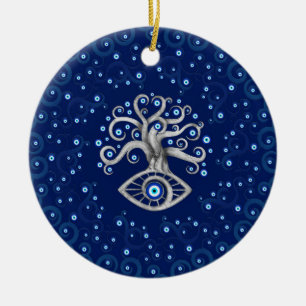 Adorno De Cerámica Árbol de Amulet Evil Eye