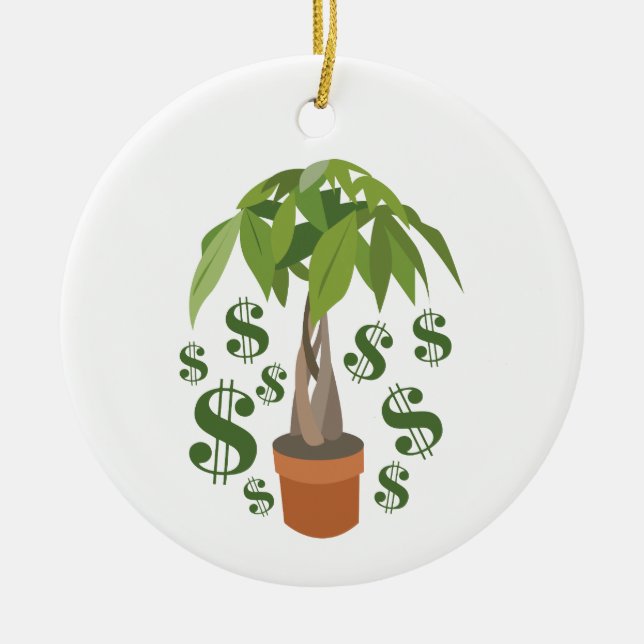 Adorno De Cerámica Árbol de dinero (Frente)