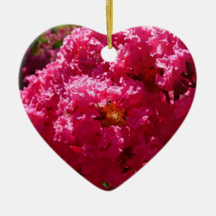 Adorno De Cerámica Árbol de flor de Magenta de Crepe Myrtle