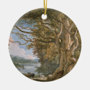 Adorno De Cerámica Árbol de haya antiguo
