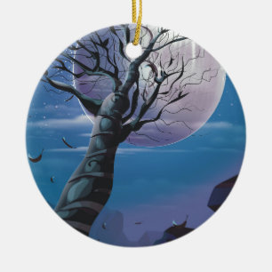 Adorno De Cerámica Árbol de la Luna