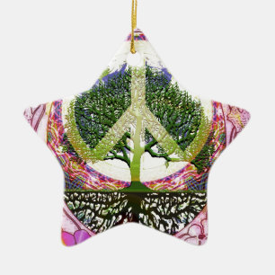 Adorno De Cerámica Árbol de la respiración de vida de la vida