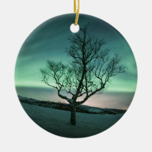 Adorno De Cerámica Árbol de luces boreales