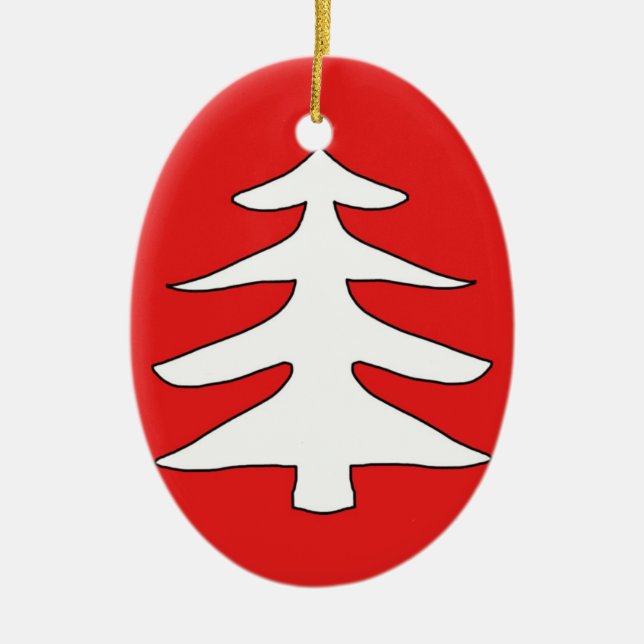 Adorno De Cerámica Árbol de navidad (Frente)