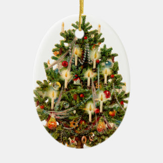 Adorno De Cerámica Árbol de Navidad anticuado