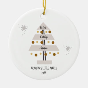 Adorno De Cerámica Árbol de Navidad C para nietos familiares persona