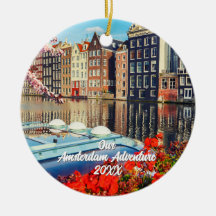 Árbol de Navidad con foto de viaje personalizada
