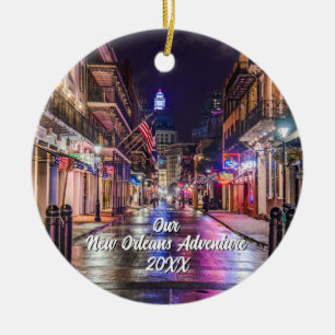 Adorno De Cerámica Árbol de Navidad con Foto de Viaje Personalizada