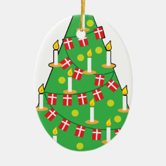 Adorno De Cerámica Árbol de Navidad danés