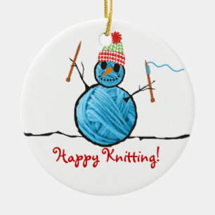 Adorno De Cerámica Árbol de navidad de las agujas que hacen punto de