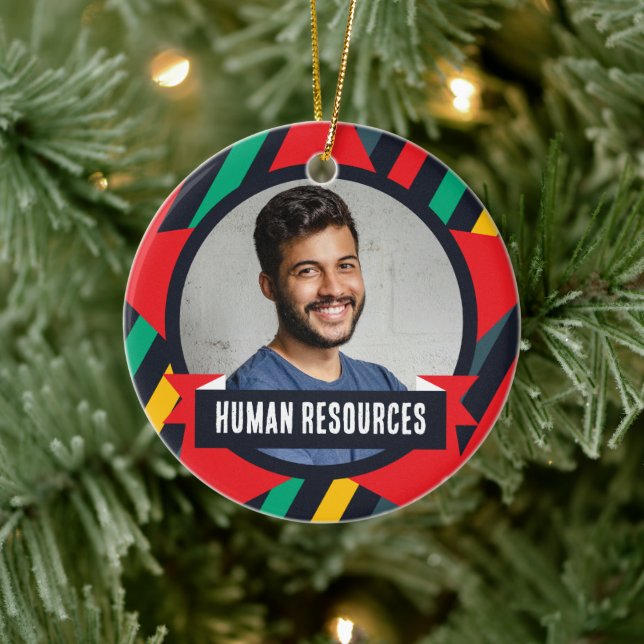 Adorno De Cerámica Árbol de Navidad de Office - Recursos humanos (Árbol)