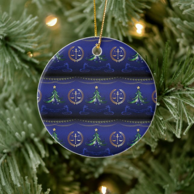 Adorno De Cerámica Árbol de Navidad del abogado Elegante (Árbol)