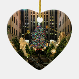 Adorno De Cerámica Árbol de Navidad del Centro Rockefeller de la ciud