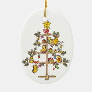 Adorno De Cerámica Árbol de navidad del erizo