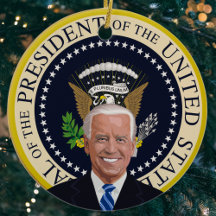 árbol de navidad del sello presidencial potus joe