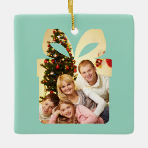 Adorno De Cerámica Árbol de Navidad en acuarela amarillo mantequilla