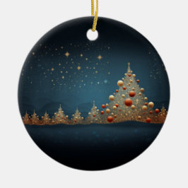 Adorno De Cerámica Árbol de Navidad espumoso 5