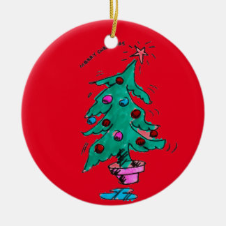 Adorno De Cerámica Árbol de navidad - Felices Navidad