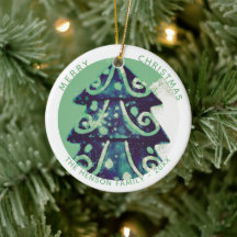 Árbol de Navidad Festivo Arte Familiar Fiestas