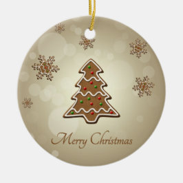 Adorno De Cerámica Árbol de Navidad Gingbread