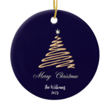 Árbol de Navidad Gold personalizado