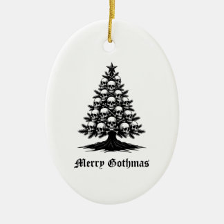 Adorno De Cerámica Árbol de Navidad Gótico II