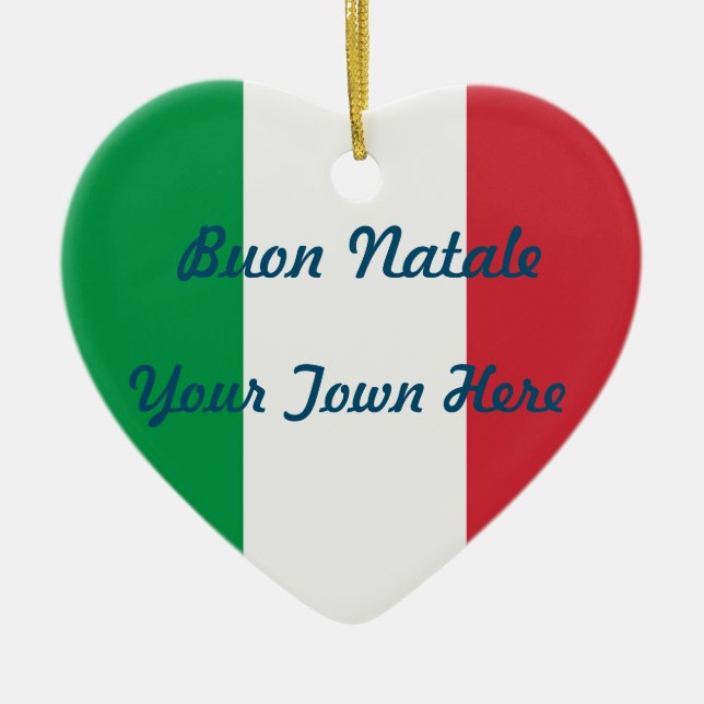 Adorno De Cerámica Árbol de Navidad italiano (Frente)