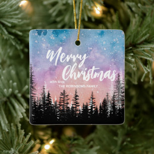 Adorno De Cerámica Árbol de navidad Madera árbol de escritura de grad