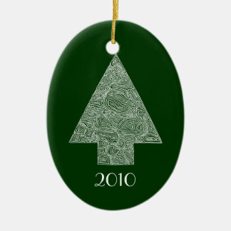 Adorno De Cerámica Árbol de Navidad moderno
