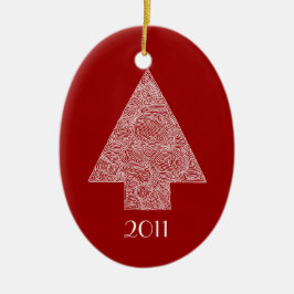 Adorno De Cerámica Árbol de Navidad moderno