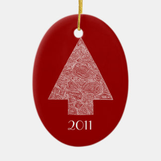 Adorno De Cerámica Árbol de Navidad moderno
