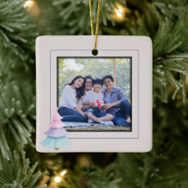 Adorno De Cerámica Árbol de Navidad Pastel