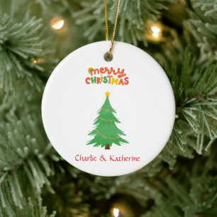 Adorno De Cerámica Árbol de navidad personalizado. Foto: Ornamento, p