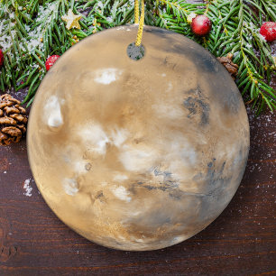 Adorno De Cerámica Árbol de Navidad Planet Mars
