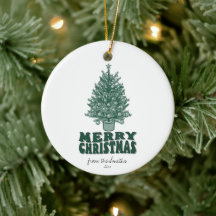 Árbol de Navidad retro y caprichoso