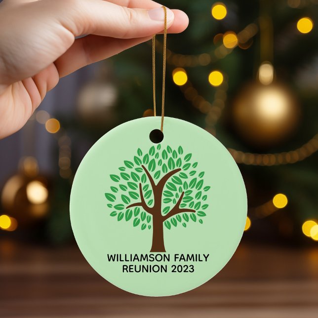 Adorno De Cerámica Árbol de Reunión Familiar Personalizado  Navidades (Subido por el creador)