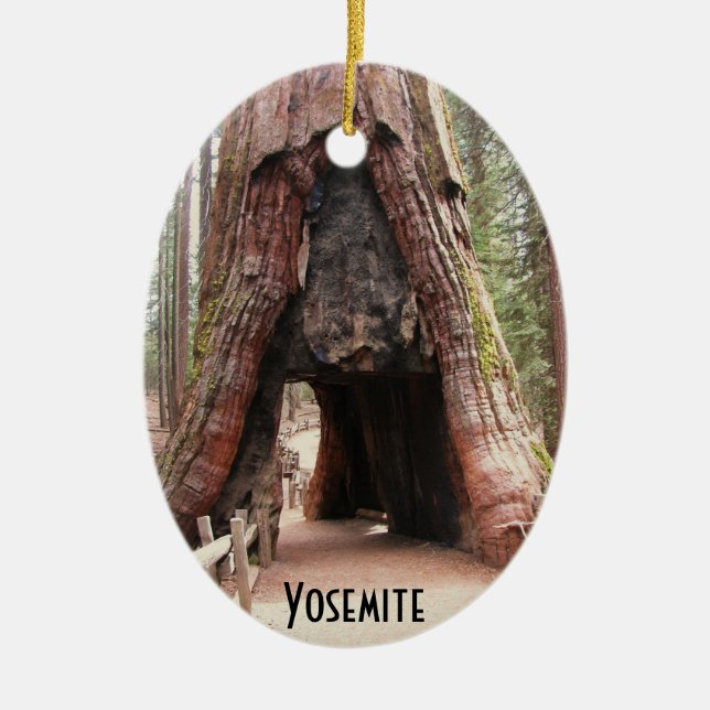 Adorno De Cerámica Árbol de túnel-yosemite (Frente)