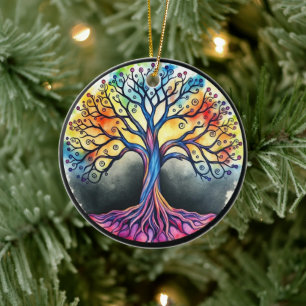Adorno De Cerámica Árbol de vida