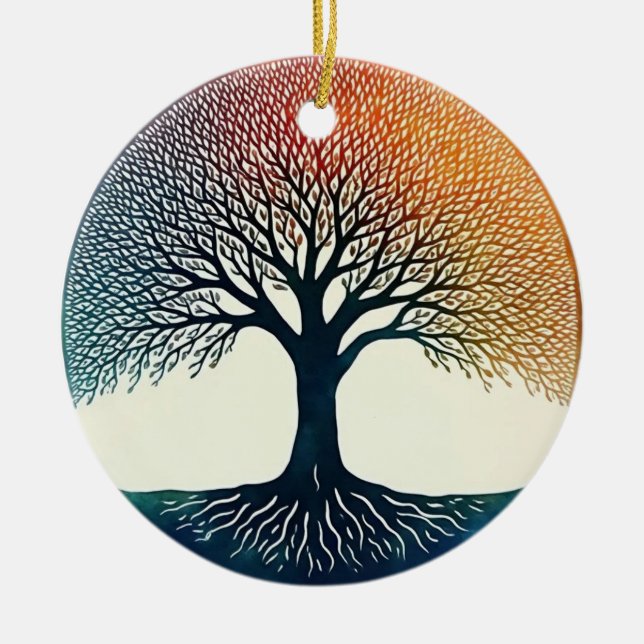Adorno De Cerámica Árbol de vida (Frente)