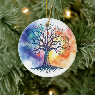 Adorno De Cerámica Árbol de vida