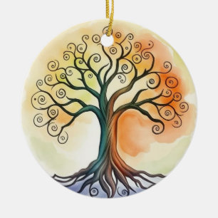 Adorno De Cerámica Árbol de vida