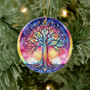 Adorno De Cerámica Árbol de vida