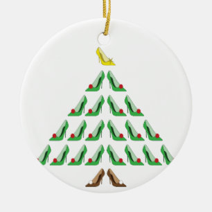 Adorno De Cerámica Árbol de zapatos Navidades
