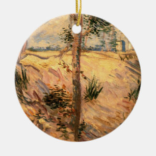 Adorno De Cerámica Árbol en un Campo en un Día Soleado por Vincent va