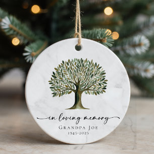 Adorno De Cerámica Árbol personalizado de vida en amor de memoria Kee