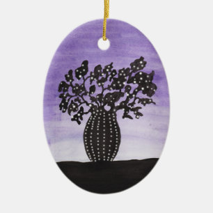 Adorno De Cerámica Árbol púrpura del baobab del cielo